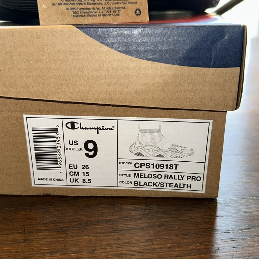 Champion meloso rally pro black stealth toddler 9 - Picture 4 of 8